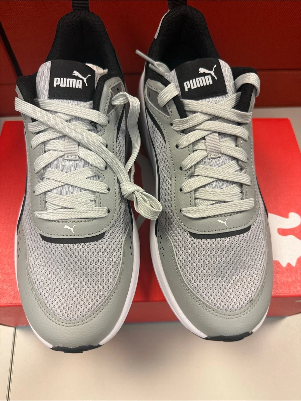 Puma Men’s Gray, White & Black SoftFoam+ Casual Sneakers